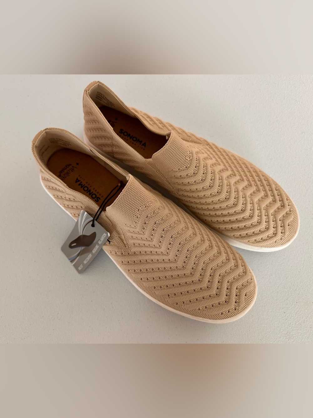Sonoma Slip-On Knit Loafers - Tan